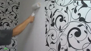 ПОКРАСКА ОБОЕВ  /  Ремонт  /  How to paint the wallpaper / Repair in the house