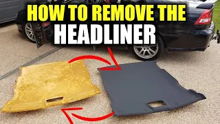 How To Remove a SEDAN Car HEADLINER In Any Vehicle