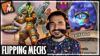 TAVERN FLIPPING MECHS IS SO BROKEN! - Hearthstone Battlegrounds