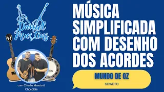 Mundo de Oz - Soweto - Aula de cavaquinho com desenho dos acordes na tela