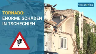 Exklusiv: Schäden nach Tornado in Tschechien (24.06.2021)