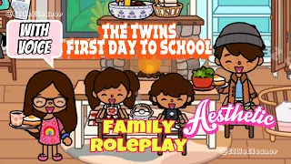 The Twins 💫FIRST DAY Of Primary School ✨| Toca Boca 🌈Family Roleplay With Voice🌟