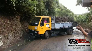 Mau tempo provoca derrocada e fecha estrada no Topo, Ilha São Jorge