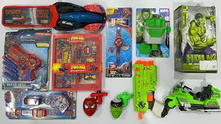 My Latest Cheapest Spiderman and Hulk Toys Collection, Bike, Spinner, Robot, Shot Gun, Disk Shooter