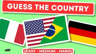 Guess the Country Flag in 5 Seconds [EASY - MEDIUM - HARD]