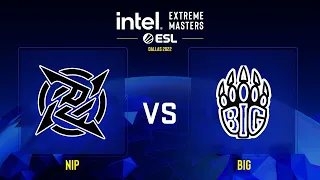 NiP vs BIG | Map 1 Ancient | Group B - IEM Dallas 2022