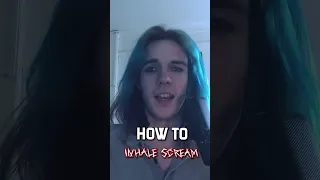 How to Inhale Scream (Like Enter Shikari)