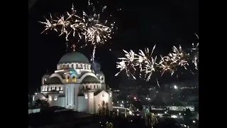 Vatromet - Pravoslavna Nova Godina 2021 - Beograd - Hram  Svetog Save