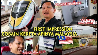 KESAN PERTAMA NAIK TRAIN KTM ETS MALAYSIA, PENGALAMAN BARU BISA COBAIN KERETA API MALAYSIA