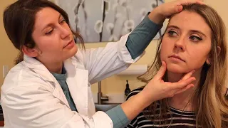 [ASMR ] Cranial Nerve Medical Exam on a Subscriber | "Unintentional Vibezz" White Noise Series
