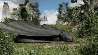 Toothless wakes up - Animation (fan)