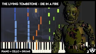 The Living Tombstone - Die In a Fire | Piano + Cello + Drums Cover, free sheet