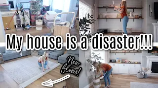 MAJOR DISASTER CLEAN WITH ME // CLEANING MOTIVATION // KATIE SARAH #cleanwithme