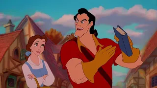 Gaston and Belle street scene