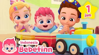 Walking Walking Song | Jalan Jalan | 1Jam | Lagu Anak | Lagu Sajak | Bebefinn Bahasa Indonesia