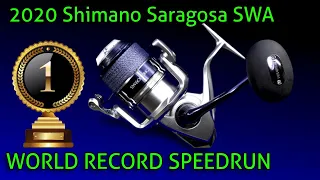 2020 Shimano Saragosa SWA SPEEDRUN  - From Fishable to bare Frame as quickly as possible.