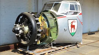 Big Old ANTONOV AN 2 AIRCRAFT ENGINES Cold Straing Up and Heavy Sound