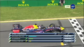 Melbourne F1 2013 speed comparison extended version