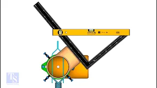 How to fit up a Tee to a Pipe Rotated in Any Degree