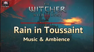 The Witcher 3 - Relaxing Music & Ambience - Rain in Toussaint - Emotional Soundtrack & Thunderstorm