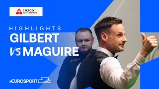 Into The Semis! 💪 | David Gilbert vs Stephen Maguire | 2024 World Snooker Championship Highlights