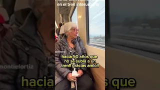 señora llora de emocion por tren insurgente amlo #mañanera #amlo #noticias #mexico