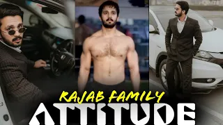 RAJAB BUTT ATTITUDE STATUS 😈| Rajab family's | @Daniyal_Sajjad