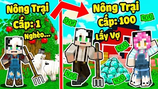 MỀU THỬ THÁCH 24GIỜ RỜI TEAM LÀM NÔNG TRẠI TRONG MINECRAFT*1NGÀY REDHOOD XÂY DỰNG TRANG TRẠI NUÔI BÒ