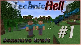 [VIDEO #587] Minecraft Technic Hell [Split Screen] (Серия 1) "Технический ад! Начало:)"