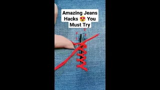 Amazing Jeans 👖 Hacks 😍 You Must Try | Men's Fashion and Style|  Mens Fashion Hacks #shorts
