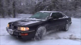 Audi V8 winter fun