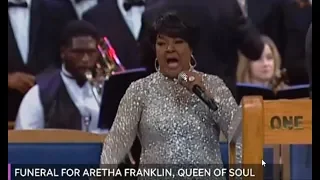 Shirley Caesar And Tasha Cobbs Singing For Aretha Franklin's Funeral