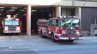 Chicago Fire Dept Engine 35 and Truck 28 Responding