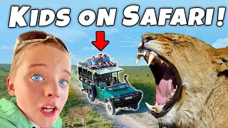 LIONS HUNTING! Kids Wild Africa Safari - River and Wilder Show