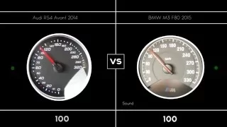 Audi RS4 Avant VS BMW M3 F80 / 0-250 KMH