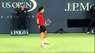 Roger Federer BEST TENNIS SHOT EVER (MUST SEE) ever Tweener between the legs