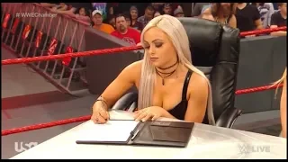 Raw Womens Elimination Chamber Contract Signing