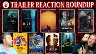 LIVE Trailer Reaction Roundup - THE DIVE; BIRD BOX 2; DUNE 2; FINAL CUT; THE PRIMEVALS; COBWEB