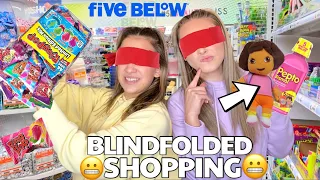 BLINDFOLDED SHOPPING AT FIVE BELOW (GONE WRONG) 😬😱