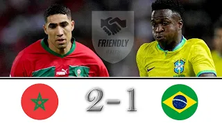 Brazil vs Morocco (2-1) | International Friendly Match | All Goals | HD Extended Highlights