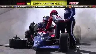 Страшная авария на финальном этапе INDYCAR.