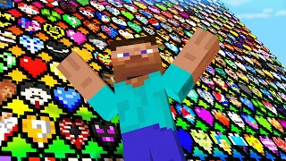 Minecraft with Too Many Custom Hearts