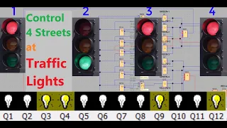 Siemens PLC - Control 4 Streets at Traffic Lights in the LOGO.