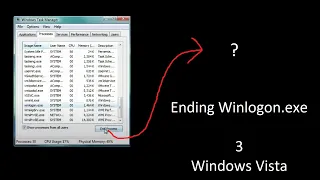 Ending Winlogon  - 3  - Windows Vista + Why Aero interface had stopped working in Windows 7