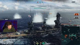 ПЕРВЫЙ ВРЫВ ЛЕВШИ В WORLD OF WARSHIPS / ИСКРЕННИЕ ЭМОЦИИ И УБИЙСТВО СОЮЗНИКА / WORLD OF WARSHIPS