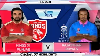 RR vs PBKS IPL 2021Cricket 07  Highlights | Rajasthan vs Punjab Kings | Ipl 2021| 32nd match |