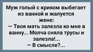 Теща Молча Залезла к Зятю в Ванну! Сборник Свежих Анекдотов! Юмор!