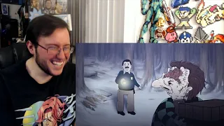 Gor's "I SMELL A DEMON (Demon Slayer Cartoon) by MeatCanyon" REACTION