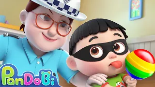 Mommy and Baby Song | Police Officer Catches the Thief + More Nursery Rhymes & Kids Songs - Pandobi