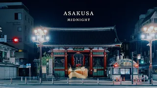 Midnight Tokyo Walk from Asakusa to Ueno | 4K